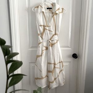 Ivanka Trump sleeveless wrap dress